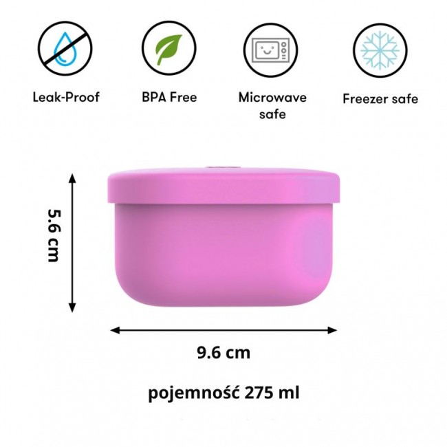 Pojemnik na przekąski do lunchboxa OmieSnack OMIE - Pink