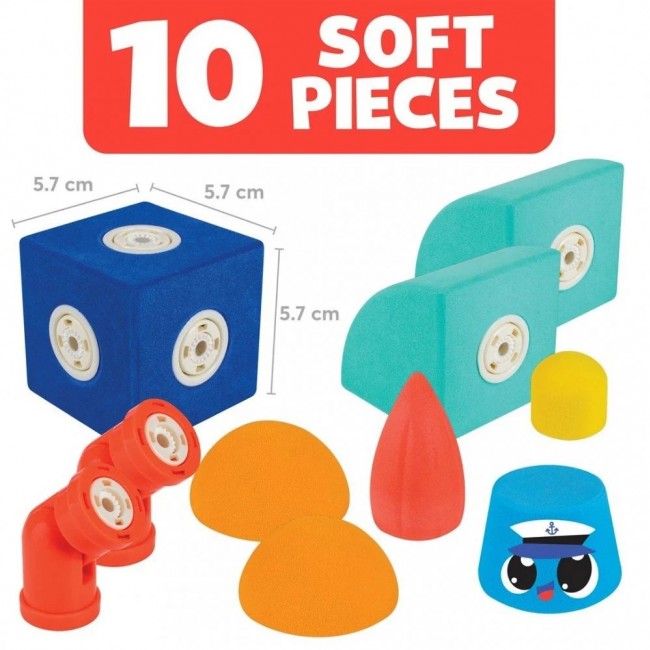 Klocki magnetyczno-piankowe Blockaroo - Holownik 10 el.