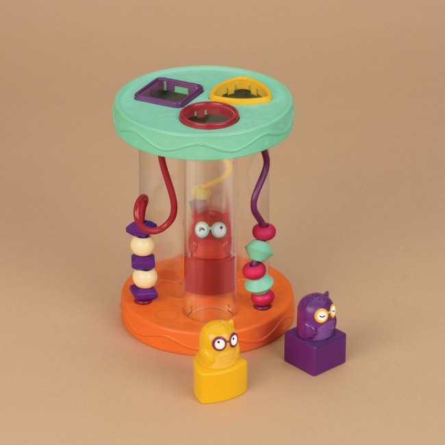 Sorter kształtów i kolorów z dźwiękiem B. Toys - Hooty-Hoo