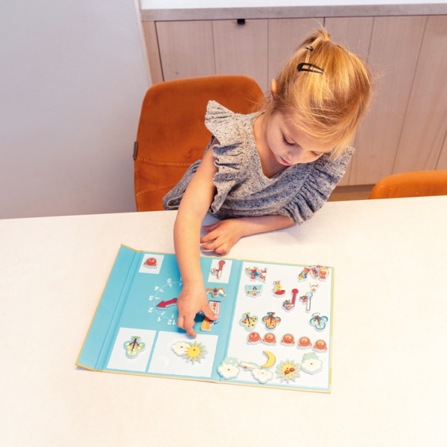 Magnetyczna układanka kształty i kolory Edulogic Scratch - Zegar i pogoda
