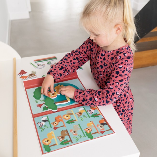 Magnetyczna układanka kształty i kolory Edulogic Scratch - Zwierzęta