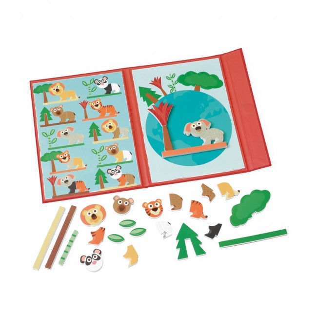 Magnetyczna układanka kształty i kolory Edulogic Scratch - Zwierzęta