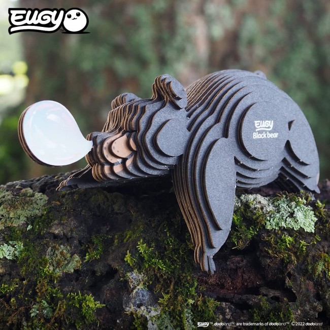 Eko Układanka 3D Eugy - Niedźwiedź brunatny