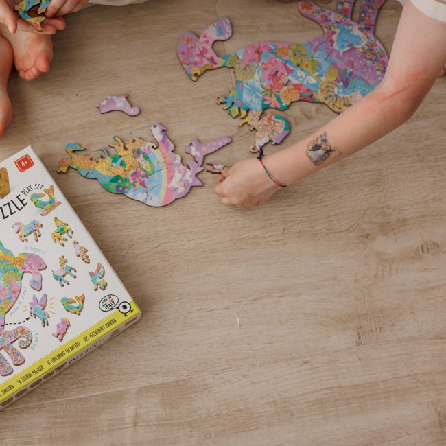 Drewniane puzzle konturowe Ludattica - Baśniowe postaci 48 el.