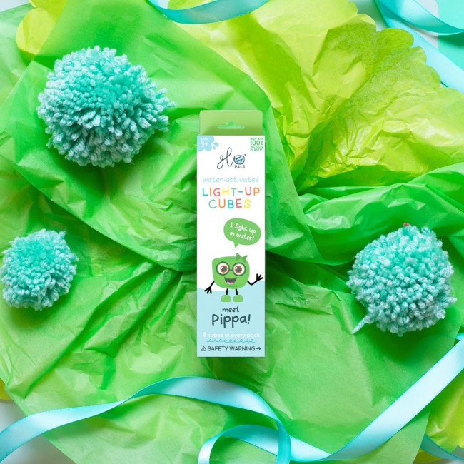 Kostki sensoryczne świecące w wodzie Pippa Glo Pals - zielone