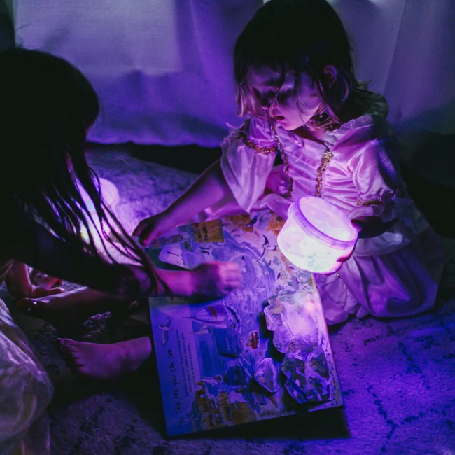 Postać do kąpieli Lumi Glo Pals - zestaw z dwiema kostkami sensorycznymi świecącymi w wodzie