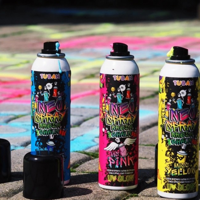 Kreda w sprayu NEO TUBAN - Różowa
