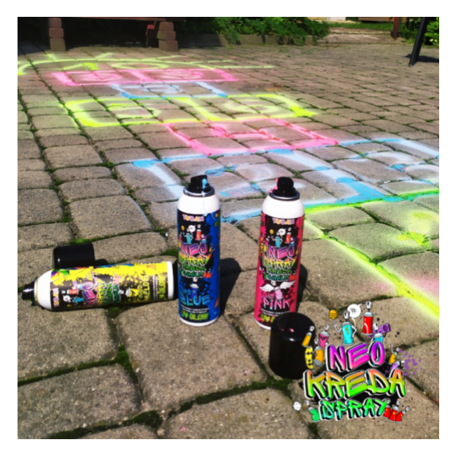 Kreda w sprayu NEO TUBAN - Niebieska