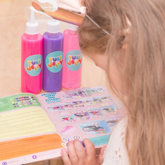 Zestaw Tubi Jelly TUBAN 6 kolorów + małe akwarium - Syrenka
