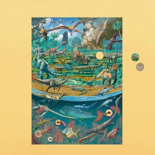 Puzzle z grą obserwacyjną Londji - Age of dinosaurs 100 el.