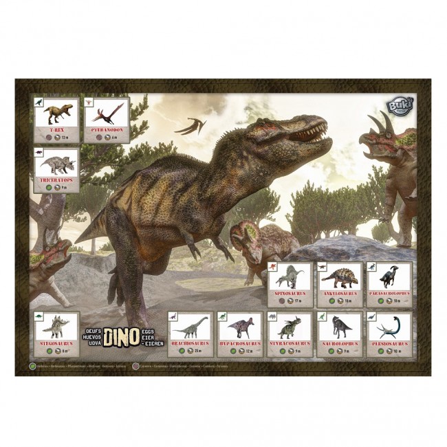 Mega paka jajek dinozaura Buki - 12 sztuk