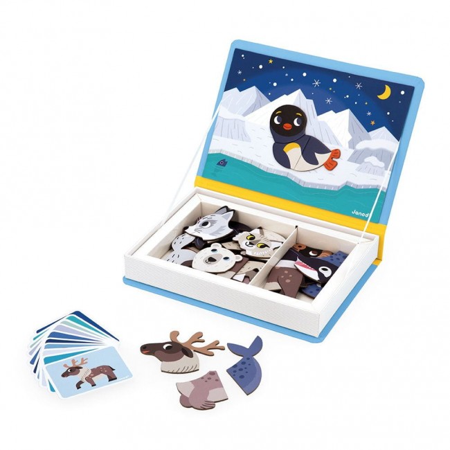 Magnetyczna układanka Magnetibook Janod - Zwierzęta polarne