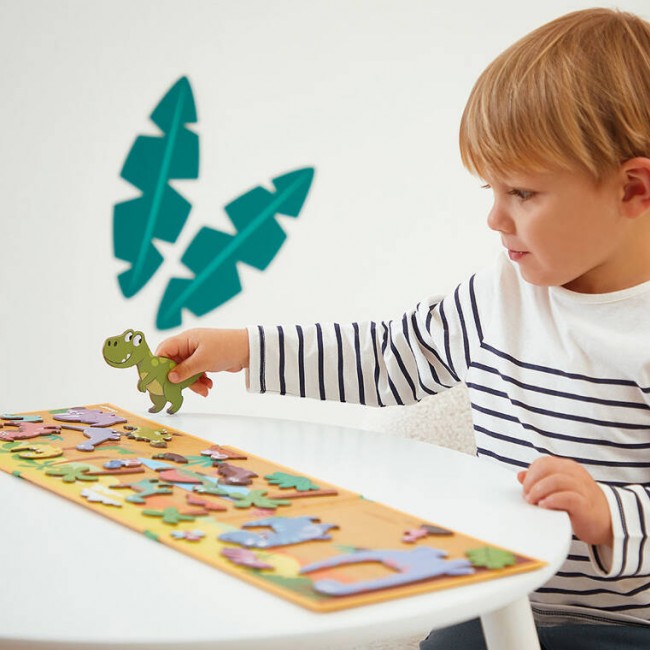 Magnetyczna układanka Magneti'stories Janod - Dinozaury