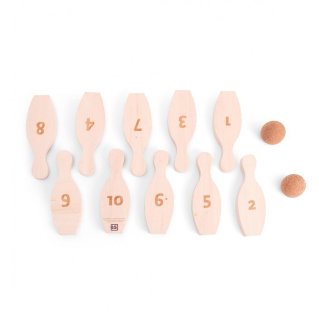 Drewniane kręgle BS Toys - Cyferki