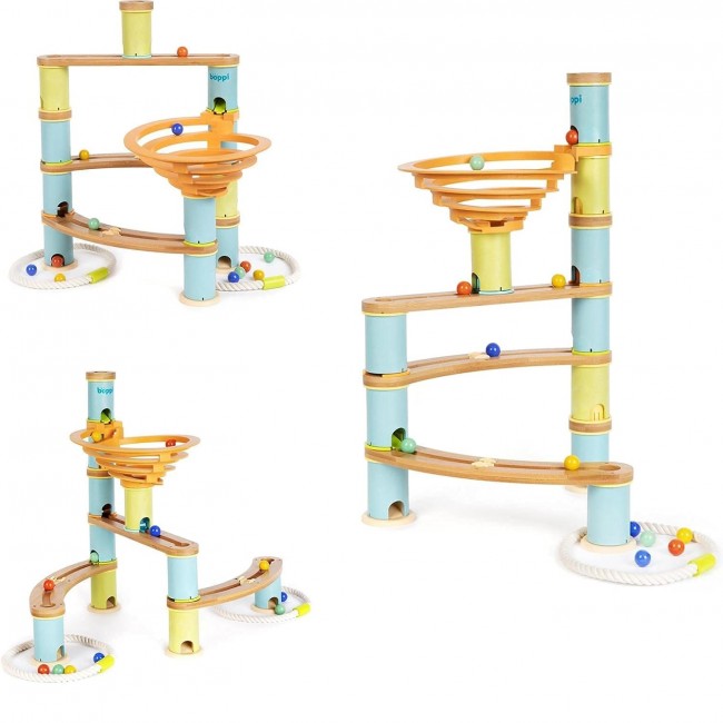 Drewniany kulodrom Boppi - 48 el.