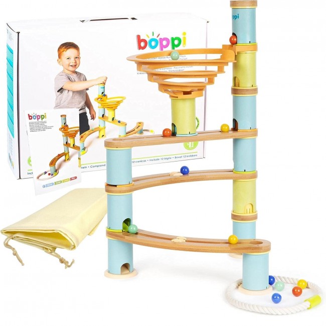 Drewniany kulodrom Boppi - 48 el.