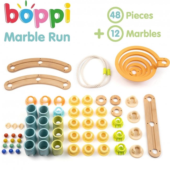 Drewniany kulodrom Boppi - 48 el.