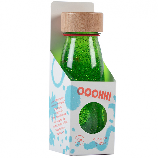 Butelka sensoryczna FLOAT Petit Boum - Zielona