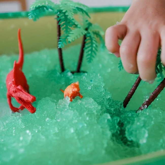 Zestaw do tworzenia gelli z figurkami i tacą Gelli Worlds Zimpli Kids - Dino Pack