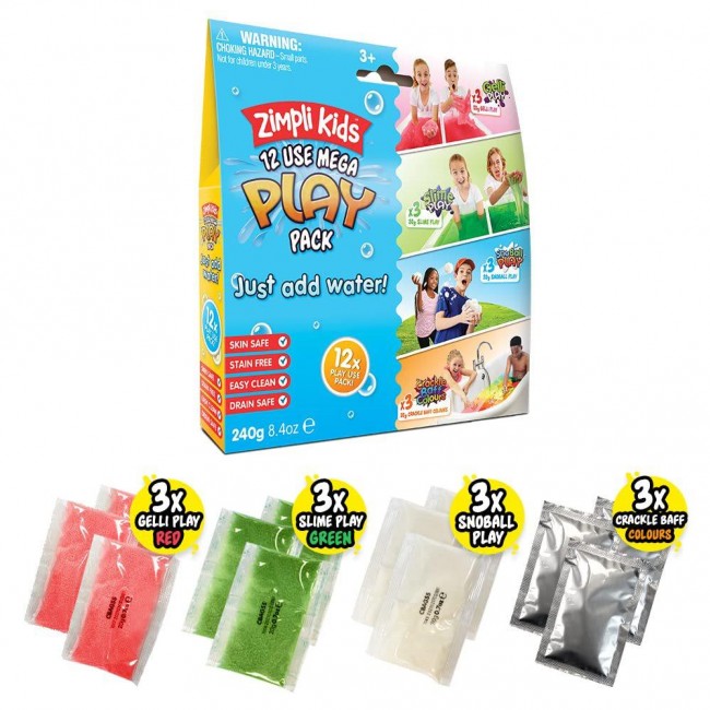 Zestaw magicznych proszków do wody Mega Play Pack Zimpli Kids - 12 szt.