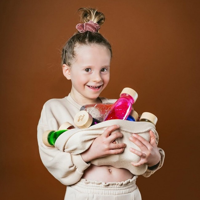 Butelka sensoryczna FLOAT Petit Boum - Czerwona