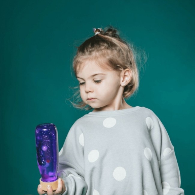 Butelka sensoryczna FLOAT Petit Boum - Fioletowa