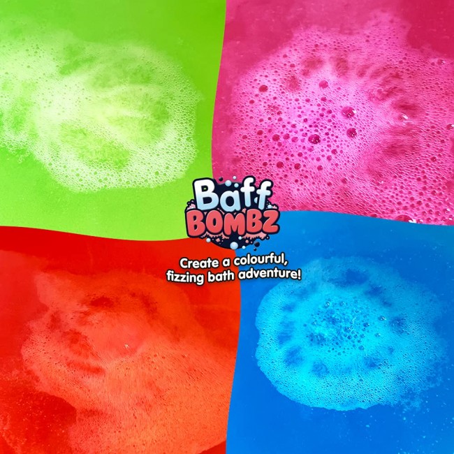 Musujące gwiazdki do kąpieli zmieniające kolor wody Baff Bombz Zimpli Kids - 4 szt.