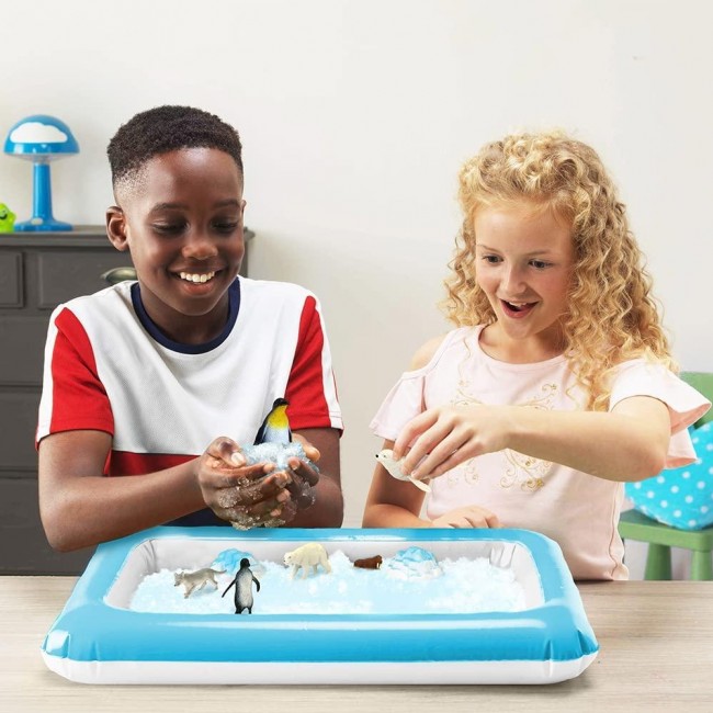 Zestaw do tworzenia śniegu z figurkami i tacą Sno Adventure Zimpli Kids - World Arctic
