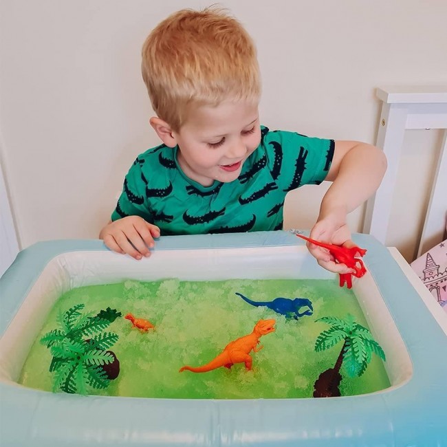 Zestaw do tworzenia gelli z figurkami i tacą Gelli Worlds Zimpli Kids - Dino Pack