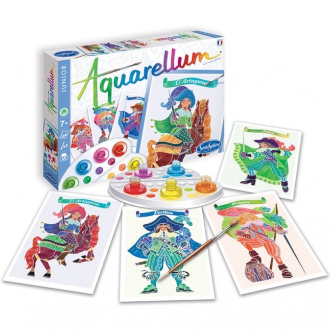 Zestaw do malowania Aquarellum Junior SentoSphere - Trzej Muszkieterowie
