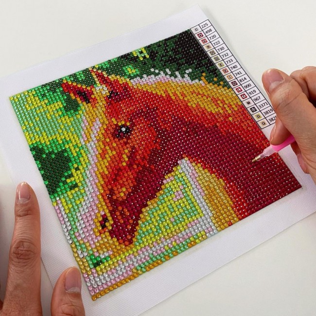 Zestaw kreatywny obraz z diamentami SentoSphere - Lis