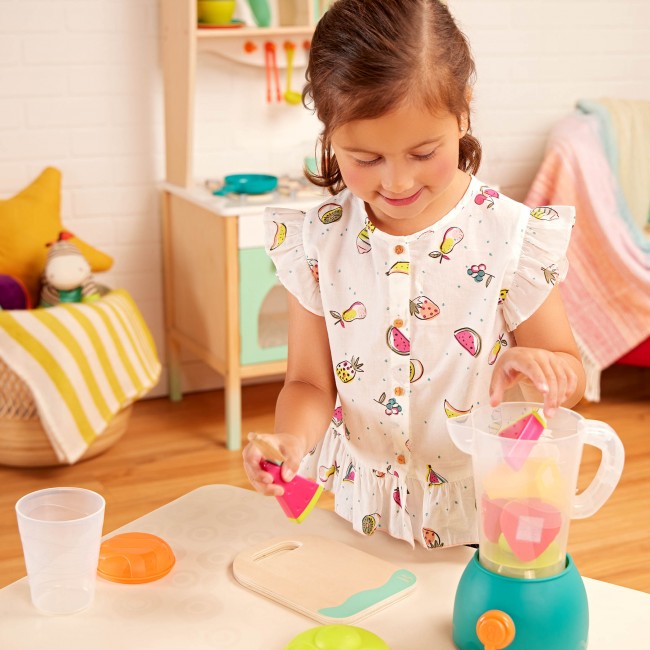 Blender z owocami i akcesoriami Mini Chef B. Toys - Fruity Smoothie Playset