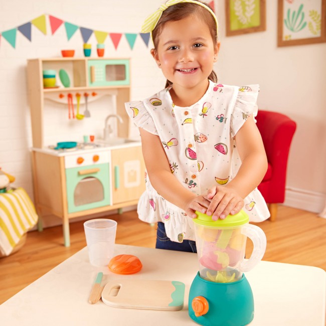 Blender z owocami i akcesoriami Mini Chef B. Toys - Fruity Smoothie Playset