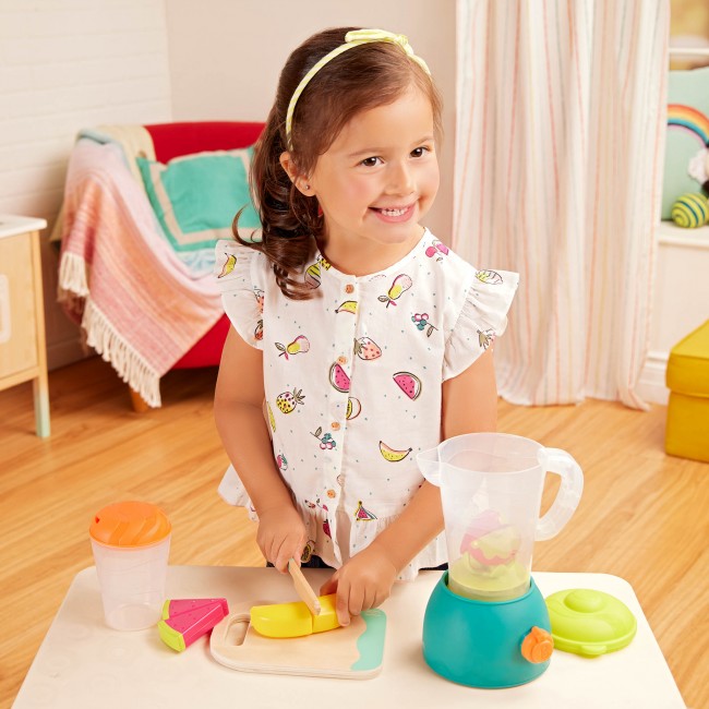 Blender z owocami i akcesoriami Mini Chef B. Toys - Fruity Smoothie Playset