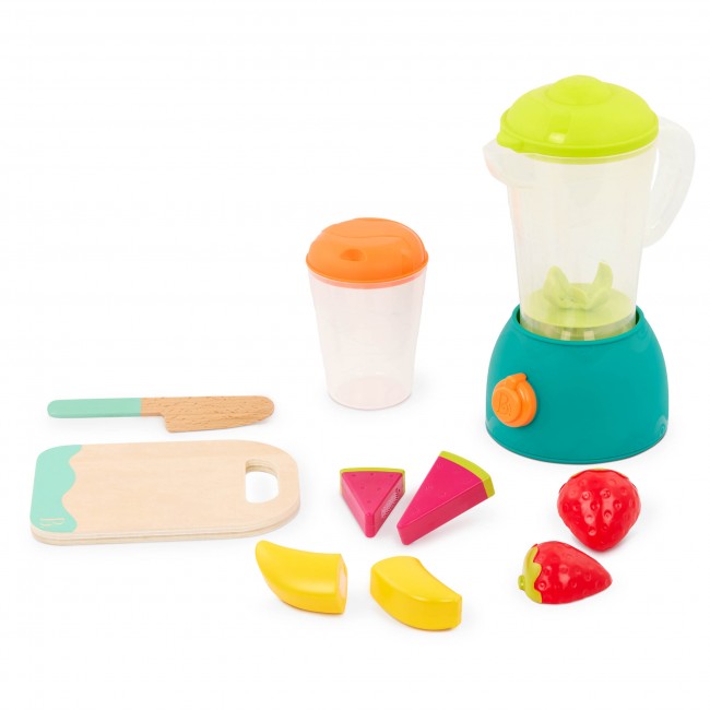 Blender z owocami i akcesoriami Mini Chef B. Toys - Fruity Smoothie Playset