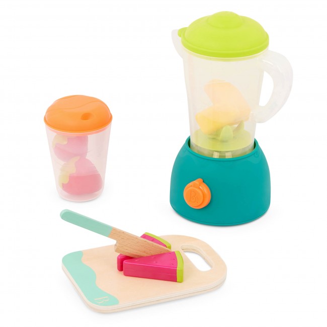 Blender z owocami i akcesoriami Mini Chef B. Toys - Fruity Smoothie Playset