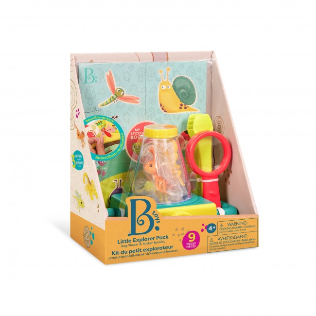 Zestaw małego miłośnika owadów z Lupą i Naklejkami B. Toys - Little Explorer