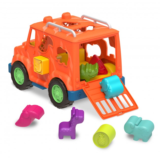 Ciężarówka Safari - z klockami sorterami Wonder Wheels Battat