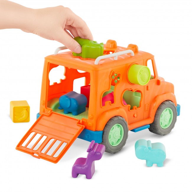 Ciężarówka Safari - z klockami sorterami Wonder Wheels Battat