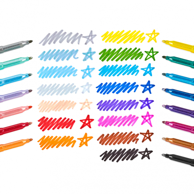 Flamastry brokatowe Ooly - Rainbow Sparkle