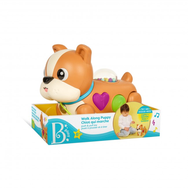 Interaktywny piesek z ruchomymi łapkami B. Toys - Walk Along Puppy