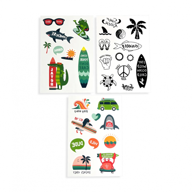 Zmywalne tatuaże mini Ooly - Plaża