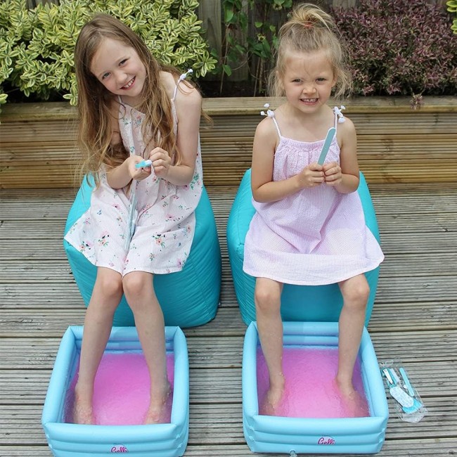 Domowe spa dla stóp z miską, przybornikiem i galaretką Zimpli Kids - Gelli Spa