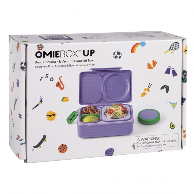 Lunchbox z termosem OmieBox Up OMIE - Galaxy Purple