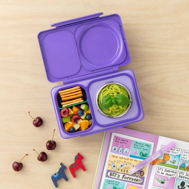 Lunchbox z termosem OmieBox Up OMIE - Galaxy Purple