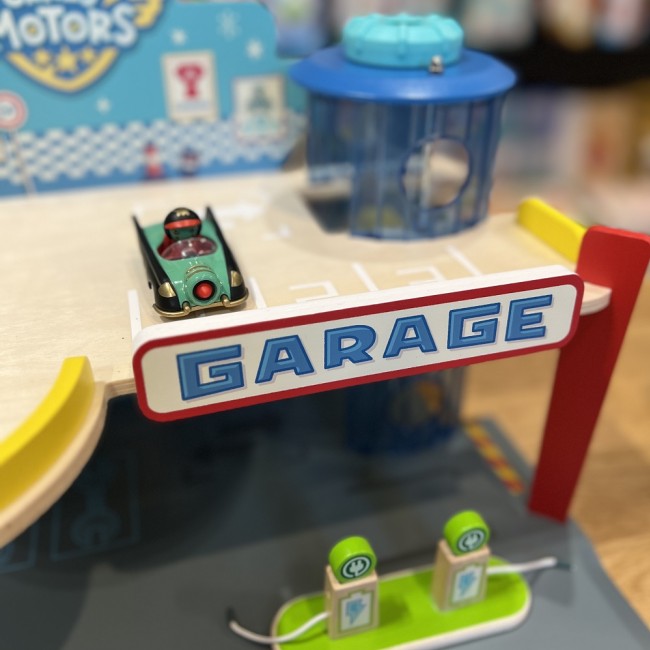 Drewniany garaż Djeco - Crazy Motors