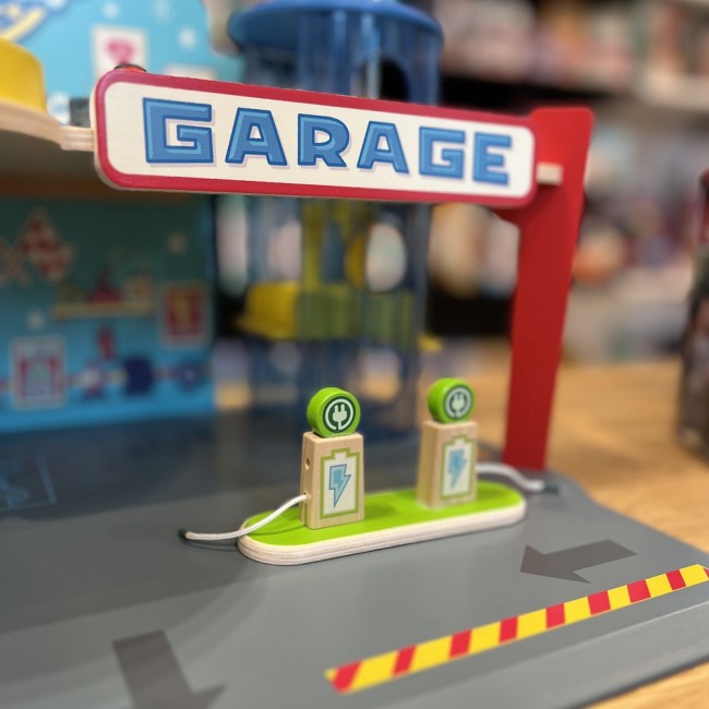 Drewniany garaż Djeco - Crazy Motors