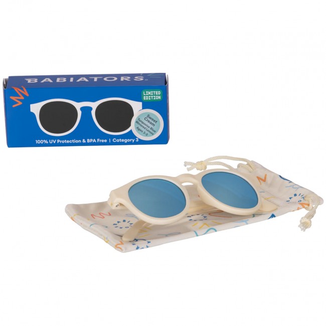 Okularki przeciwsłoneczne Keyhole Babiators od 3 do 5 lat - Sweet Cream