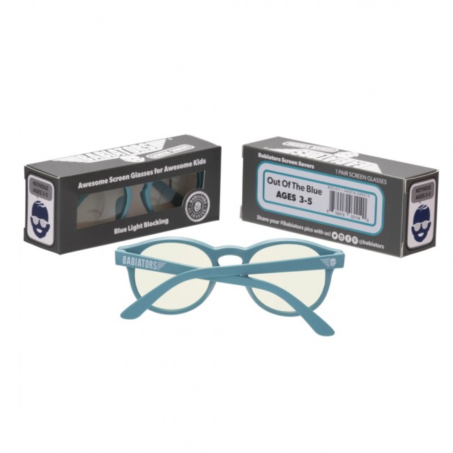 Okulary z filtrem niebieskiego światła Keyhole Babiators od 3 do 5 lat - Out of the Blue