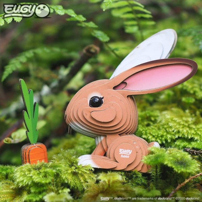 Eko Układanka 3D Eugy - Królik